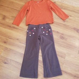 Gymboree long sleeve top with matching pants